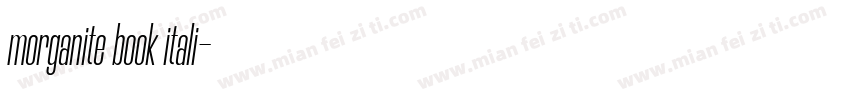 morganite book itali字体转换